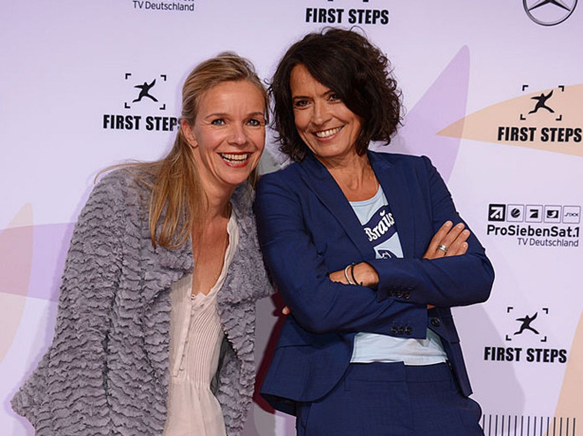 Ulrike Folkerts mit ihrer Freundin Katharina Schnitzler.