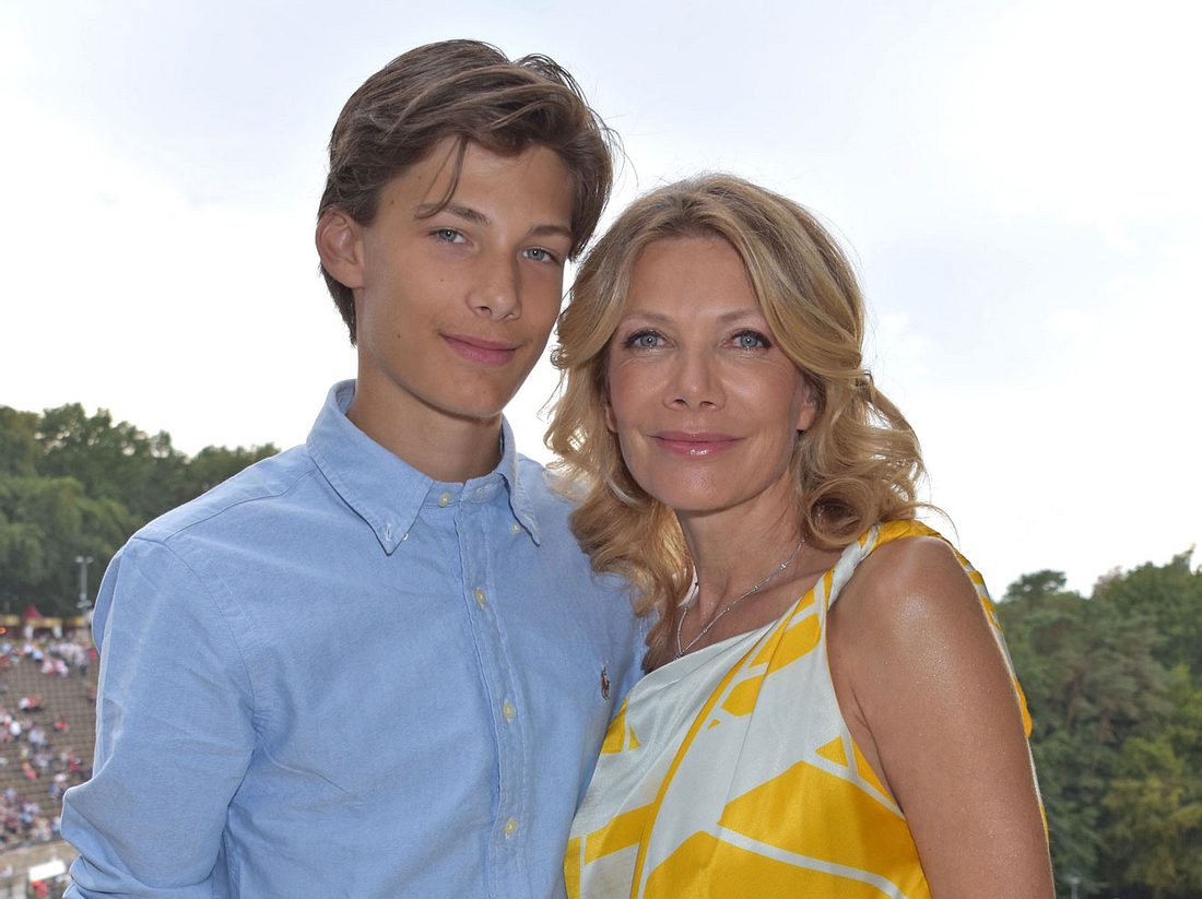 Ursula Karven und ihr jüngster Sohn Liam.