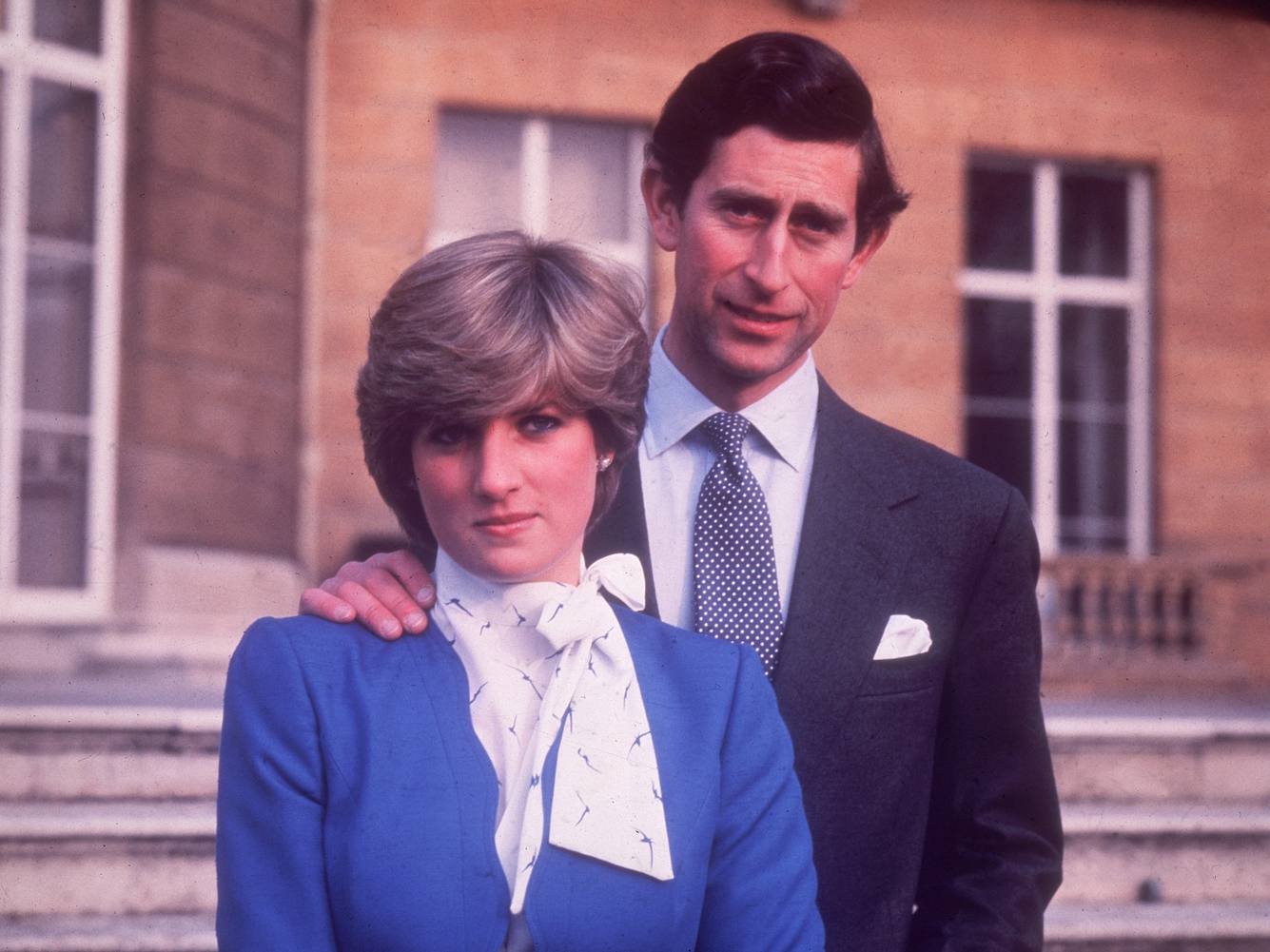 Verlobungsfoto von Prinz Charles und Lady Diana. Verlobungsfoto von Prinz Charles und Lady Diana.