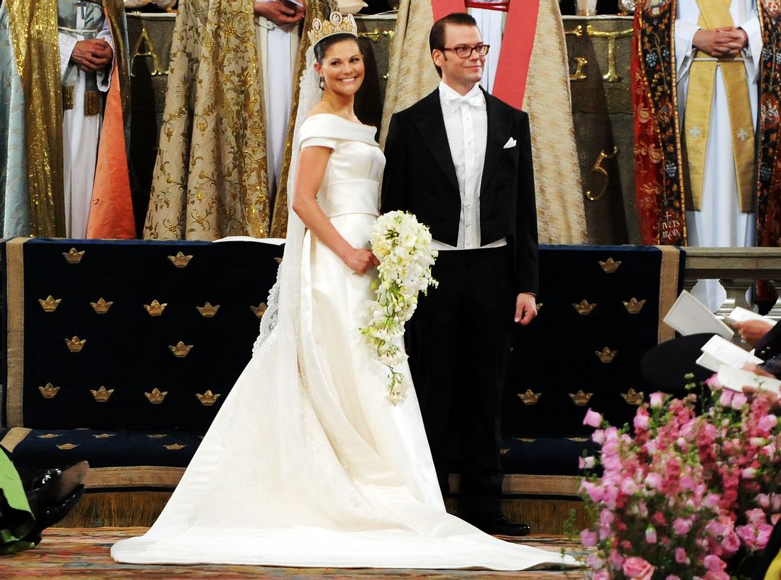 Das Brautkleid von Victoria von Schweden. 