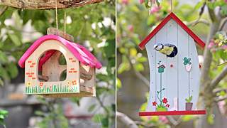 Ein Vogelhaus lässt sich einfach und hübsch bemalen. - Foto: iStock / Roman Stasiuk / vora