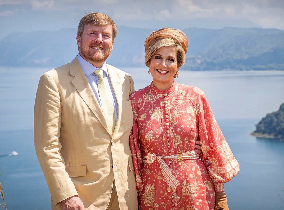 Willem-Alexander und seine Frau Máxima in Indonesien.. 