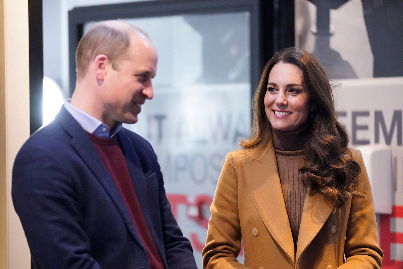 Prinz William and Kate Middleton im englischen Burnley.  