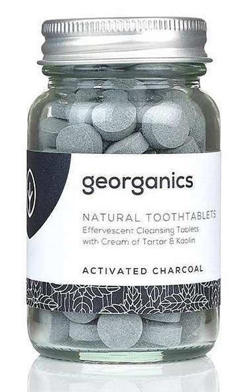 Georganics: natürliche mineralhaltige Zahnputztabletten Activated Charcoal